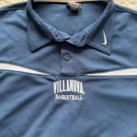 Nike Villanova Basketball Team Dri-Fit Polo Shirt Classic 90’s Style / size XL - Picture 4 of 9